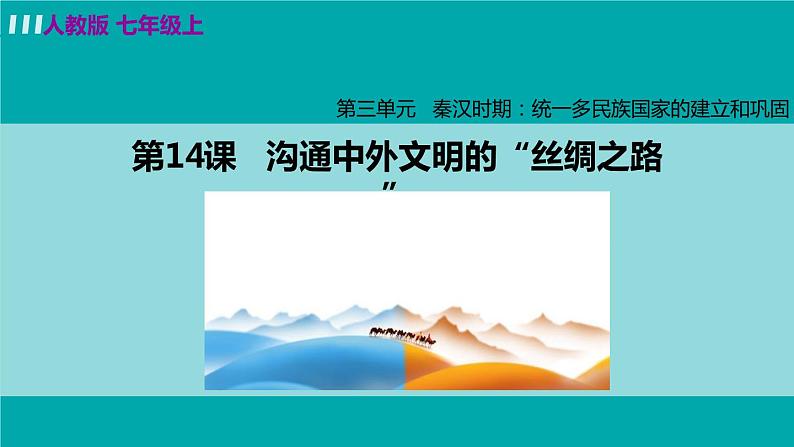 人教版七年级历史上册 第三单元 第14课 沟通中外文明的“丝绸之路”课件第2页