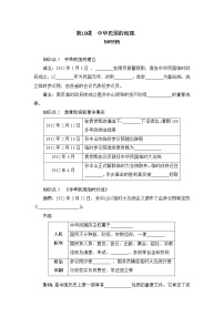 初中人教部编版第三单元 资产阶级民主革命与中华民国的建立第10课 中华民国的创建优秀课时练习