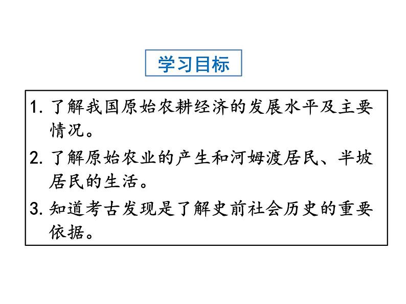 人教部编版七年级历史上册课件 2  原始农耕生活03