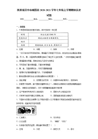 陕西省汉中市城固县2020-2021学年七年级上学期期末历史试题（word版 含答案）