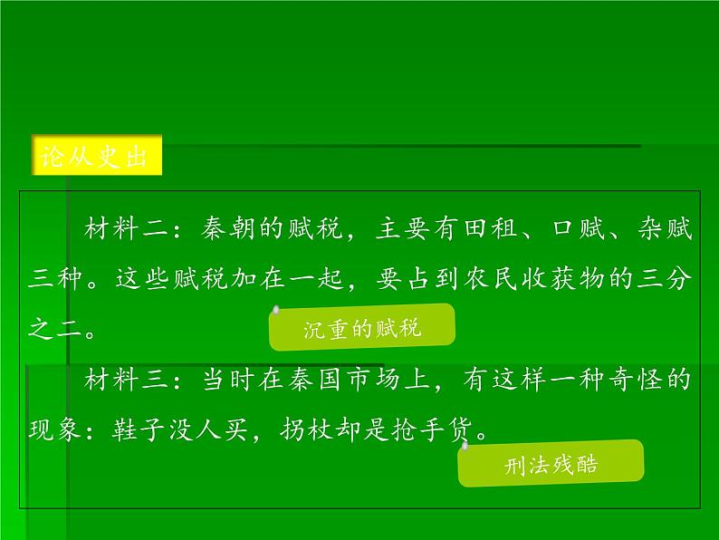 部编版七年级上册 历史 课件 10.秦末农民大起义第7页