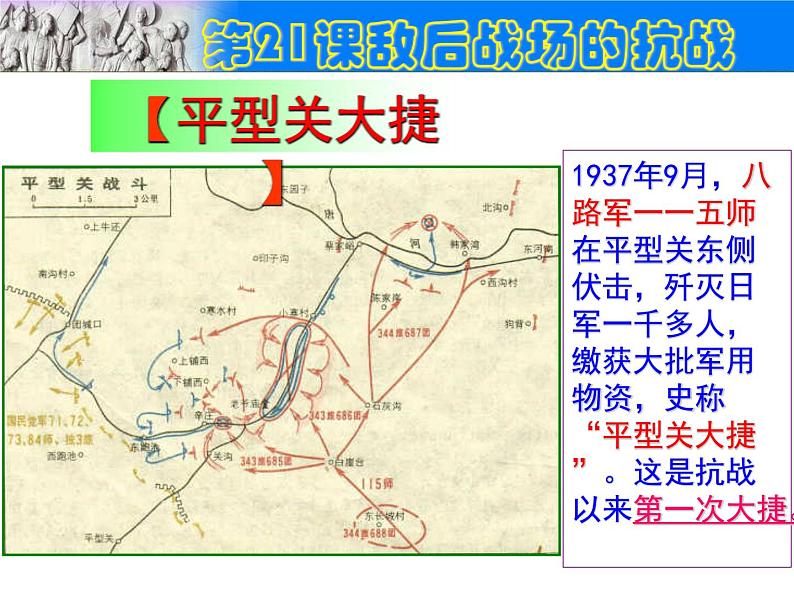 部编版八年级上册 历史 课件 21.敌后战场的抗战 (1)03