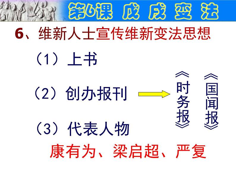 新教材八上历史戊戌变法ppt课件第8页