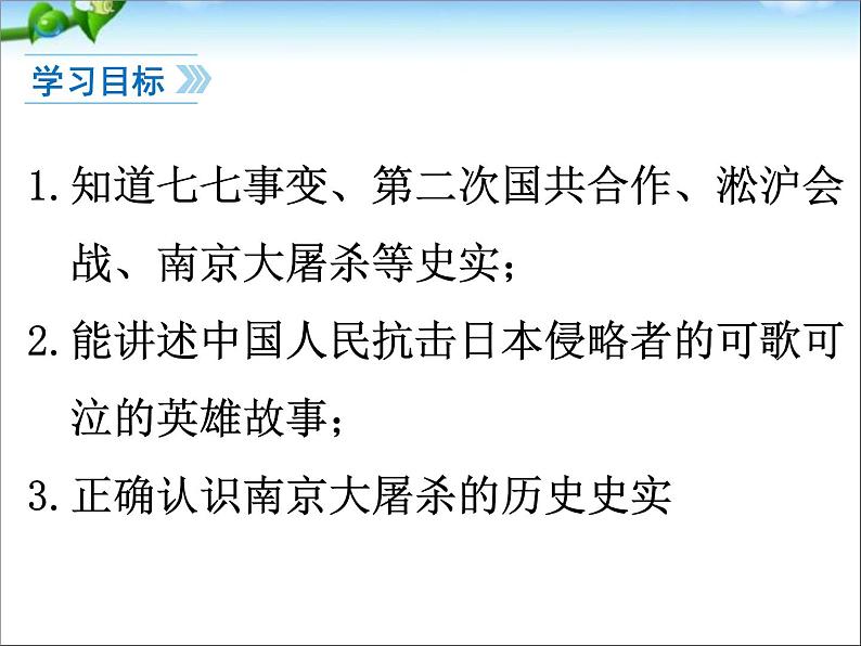 最新人教部编版八年级上册历史七七事变与全民族抗战ppt（共31张PPT）课件04