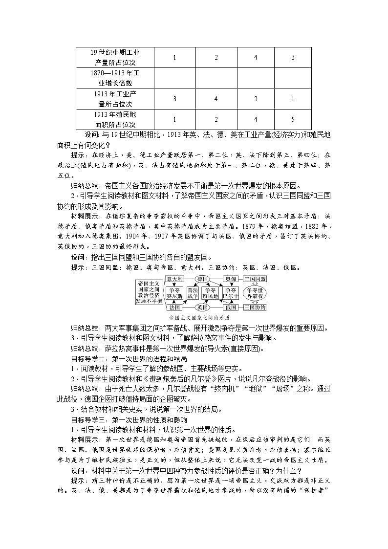 人教版历史九年级下册第8课第一次世界大战课件PPT02