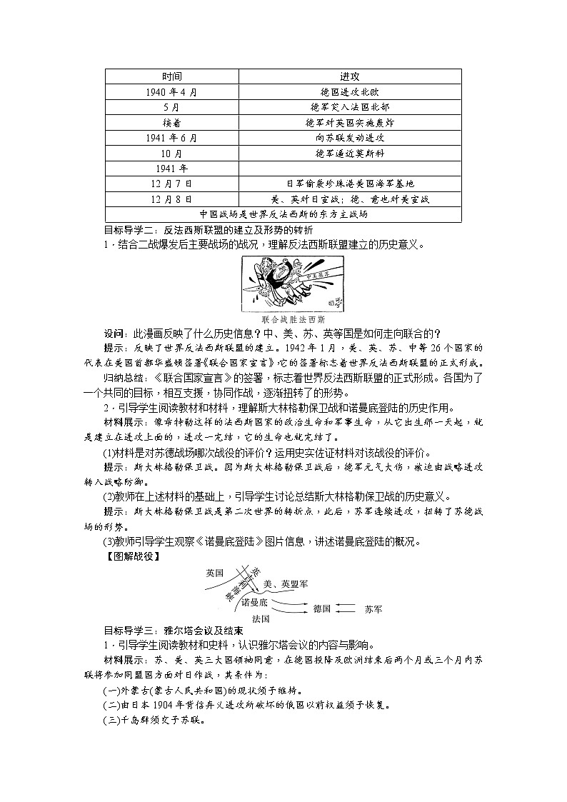 人教版历史九年级下册第15课第二次世界大战课件PPT02