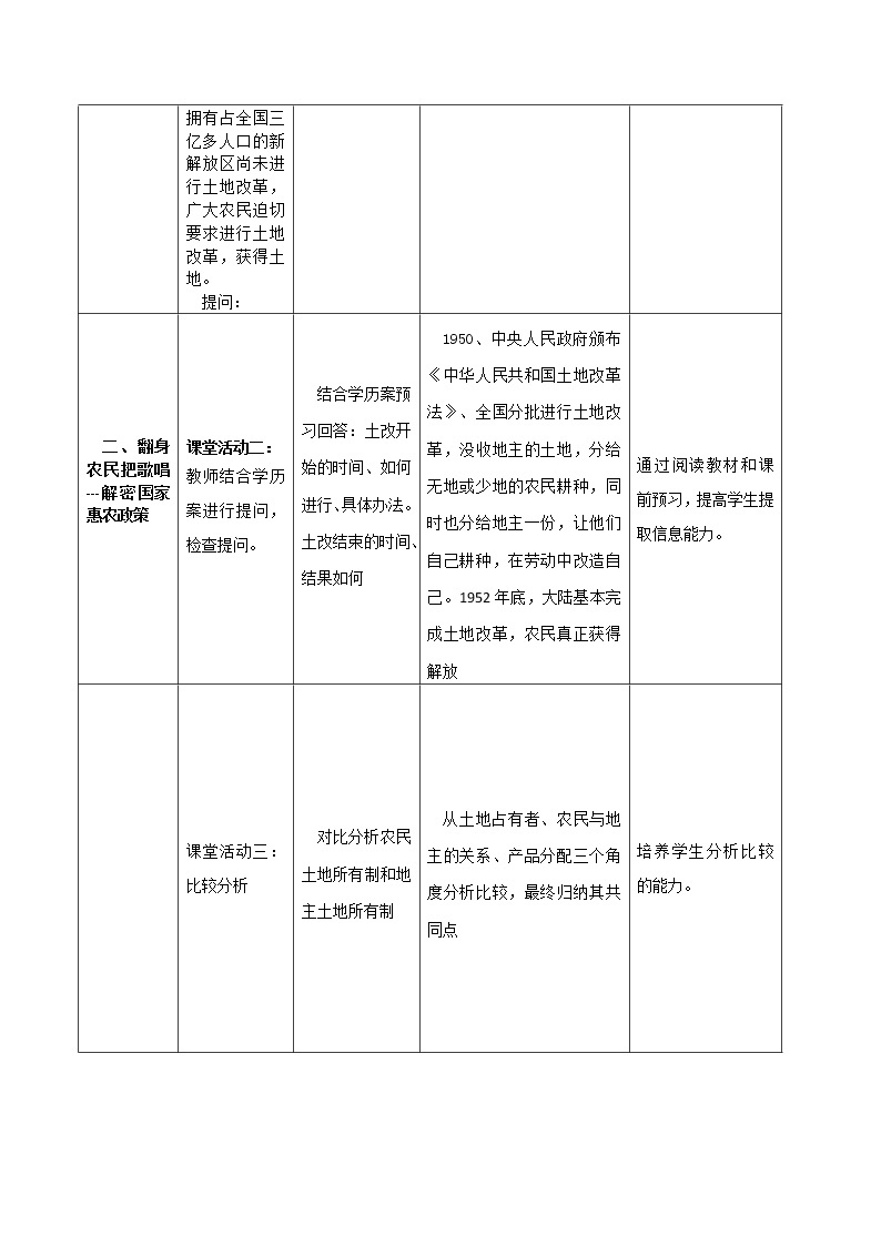 第3课  土地改革  八年级历史下册 课件+教学设计+测试（部编版）03