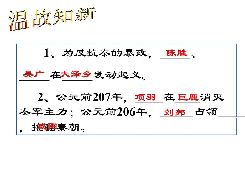 11 西汉建立和“文景之治”第1页