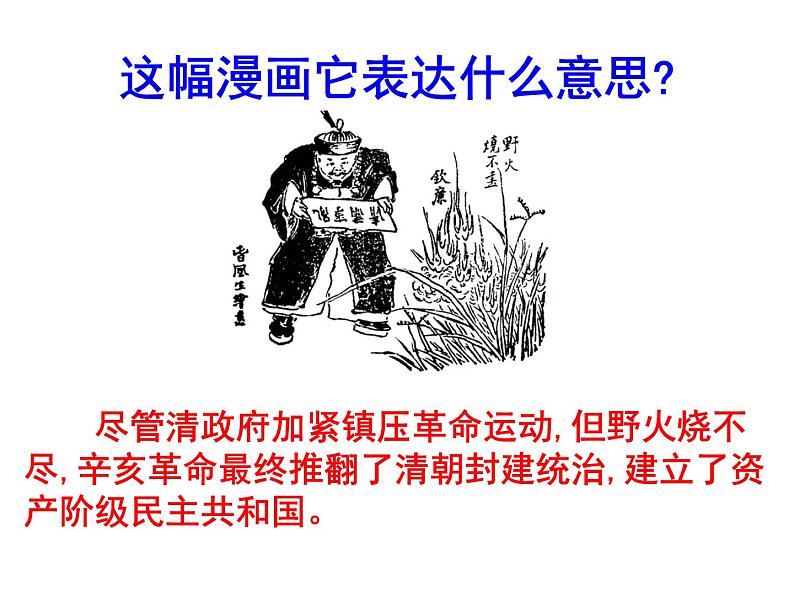 部编版历史八年级上册：第9课 辛亥革命 （共14张ppt）课件07