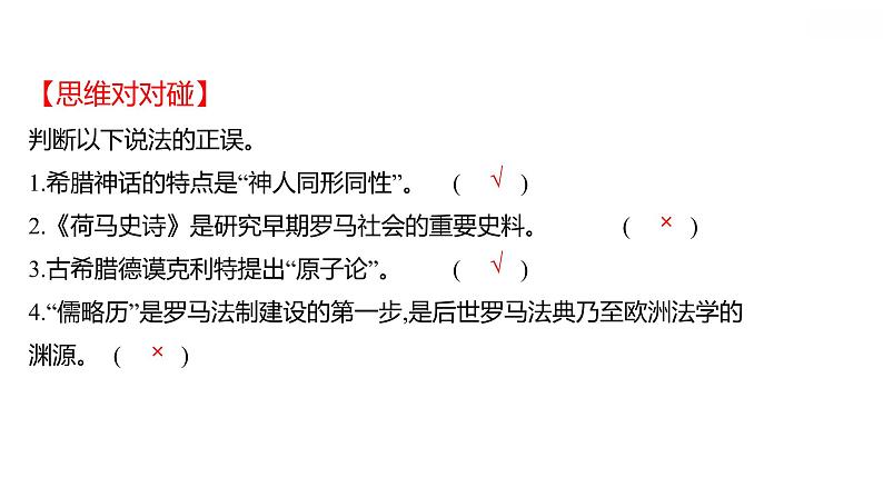 第二单元第6课希腊罗马古典文化习题课件2021-2022学年部编版历史九年级上册08