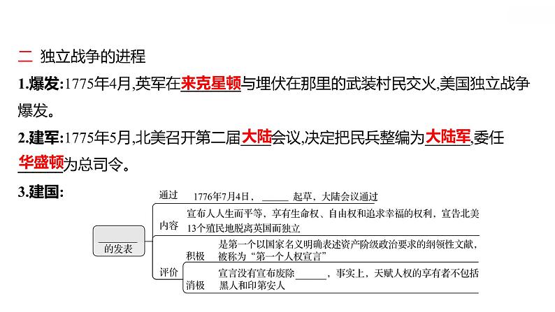 第六单元第18课美国的独立习题课件2021-2022学年部编版历史九年级上册第3页