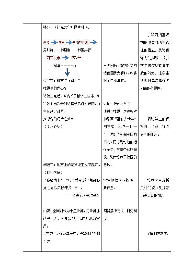 部编版七年级历史上册：3.12 汉武帝巩固大一统王朝-教案03