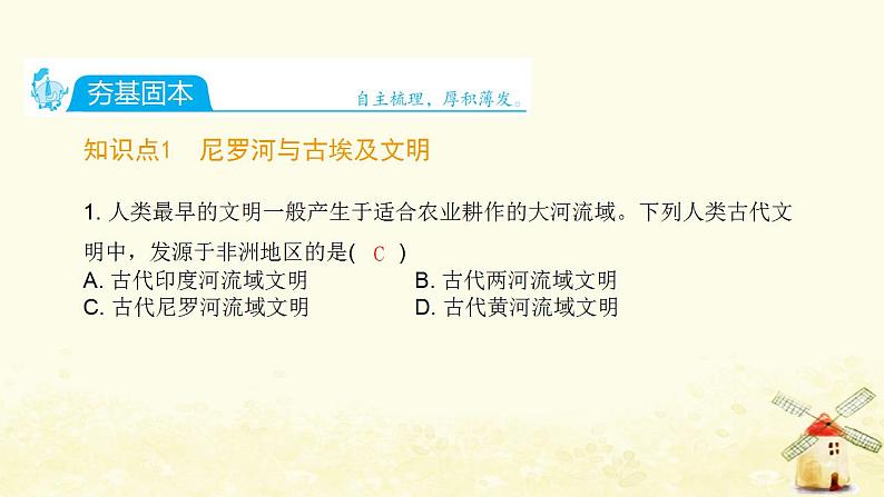 秋学期九年级历史上册第一单元古代亚非文明第1课古代埃及课件新人教版02