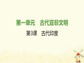 秋学期九年级历史上册第一单元古代亚非文明第3课古代印度课件1新人教版
