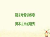 秋學(xué)期九年級歷史上冊期末專題訓(xùn)練卷資本主義的曙光課件新人教版