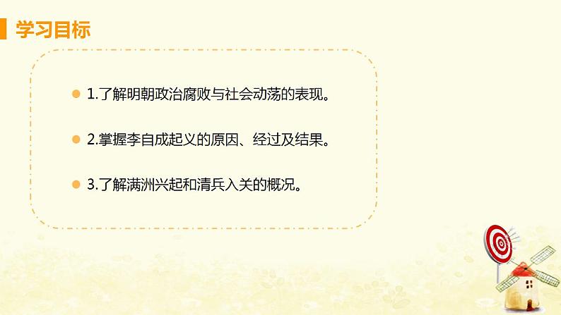 春学期七年级历史下册第三单元明清时期统一多民族国家的巩固与发展第17课明朝的灭亡教学课件新人教版03