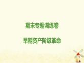 秋學(xué)期九年級歷史上冊期末專題訓(xùn)練卷早期資產(chǎn)階級革命課件新人教版