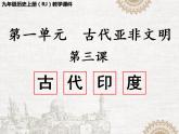 人教版历史九年级上册课件第3课 古代印度