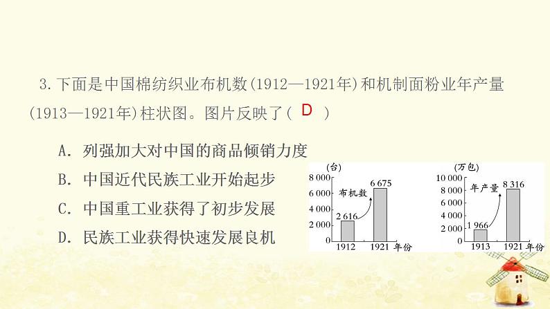 八年级历史上册第八单元近代经济社会生活与教育文化事业的发展第25课经济和社会生活的变化作业课件新人教版1第5页