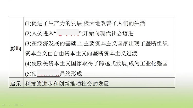 中考历史一轮复习第28单元第二次工业革命和近代科学文化课件第6页