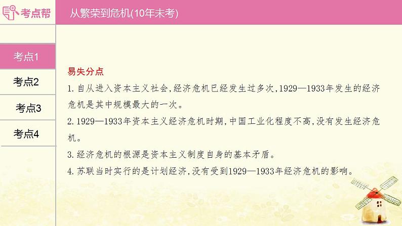 中考历史复习考点世界现代史第四单元经济大危机和第二次世界大战课件07