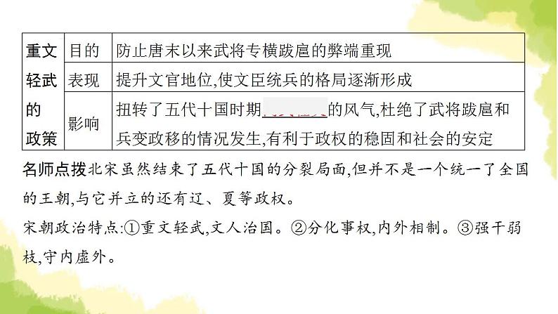 中考历史总复习优化设计第一部分中国古代史第6单元辽宋夏金元时期民族关系发展和社会变化课件第7页