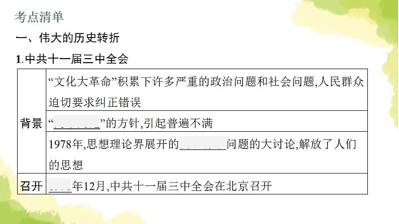 中考历史总复习优化设计第三部分中国现代史第18单元中国特色社会主义道路课件05