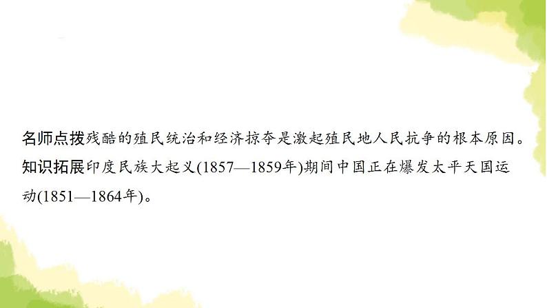 中考历史总复习优化设计第五部分世界近代史第27单元殖民地人民的反抗与资本主义制度的扩展课件第8页