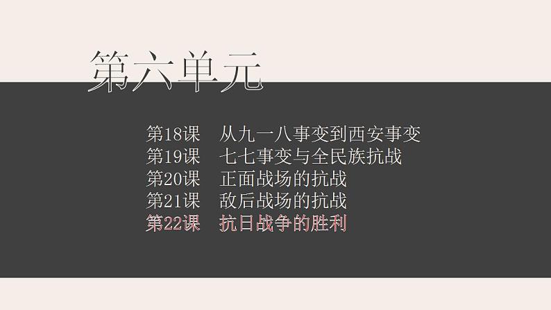 2021-2022学年部编版八年级历史上册 第22课  抗日战争的胜利课件（33张PPT）03