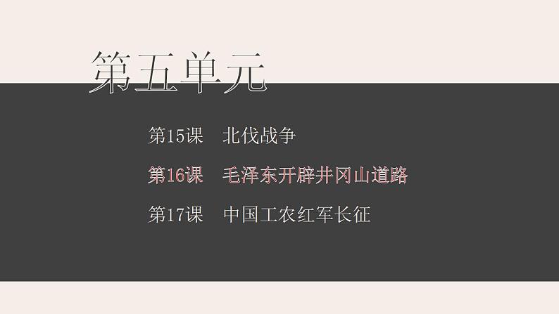 2021-2022学年部编版八年级历史上册 第16课  毛泽东开辟井冈山道路课件（26张PPT）第3页