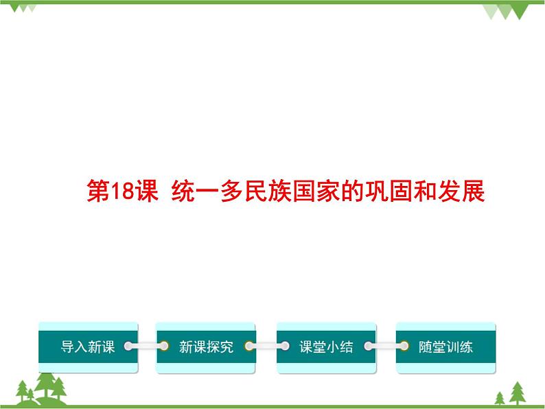 部编版七年级下册历史第18课  统一多民族国家的巩固和发展 课件01