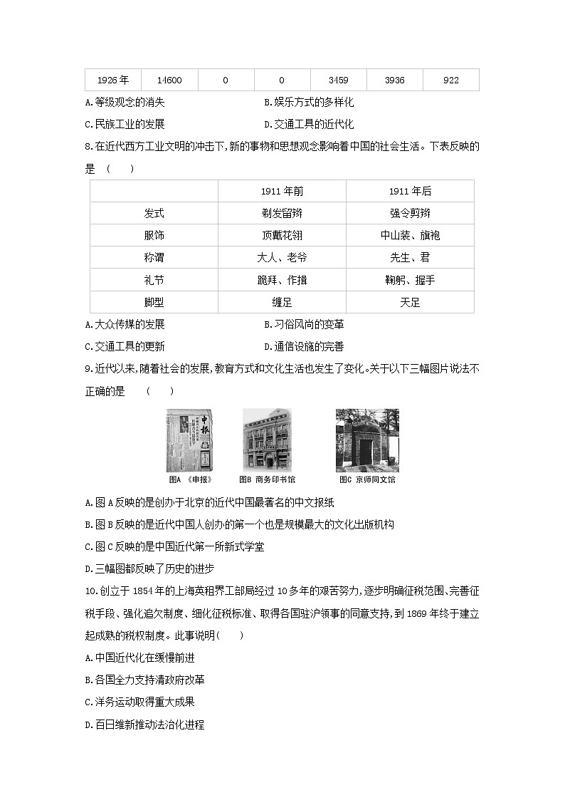 第七单元人民解放战争测试题2021-2022学年部编版八年级历史上册(word版含答案)第3页