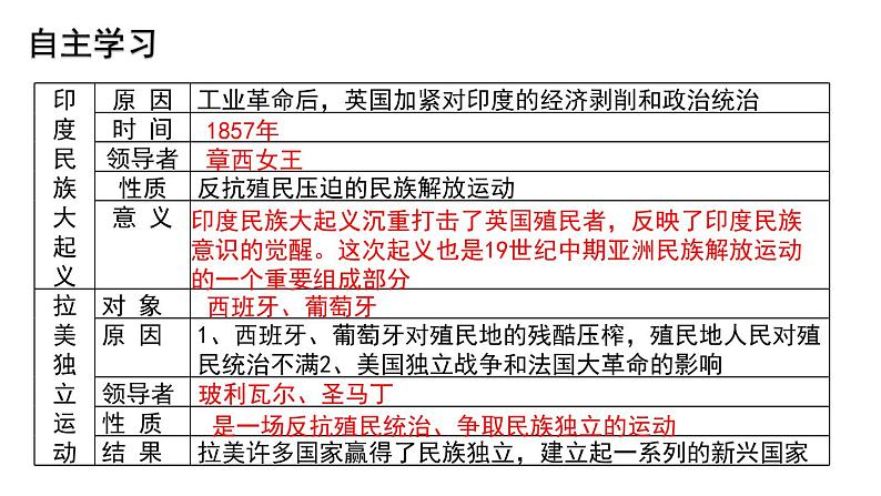 部编版九年级下册历史第1课 殖民地人民的反抗斗争（课件+教案+同步习题课件）07
