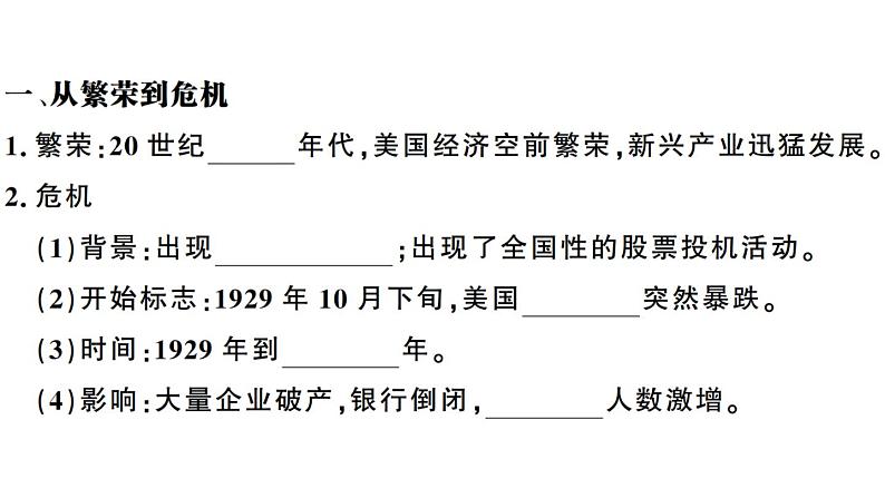 部编版九年级下册历史第13课　罗斯福新政(课件+教案+习题课件)03