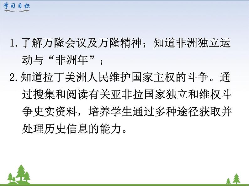 部编版九年级下册历史第19课　亚非拉国家的新发展(课件+教案+习题课件)03