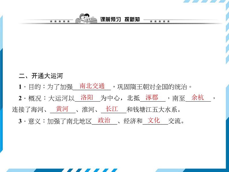 第01课　隋朝的统一与灭亡 习题课件第3页