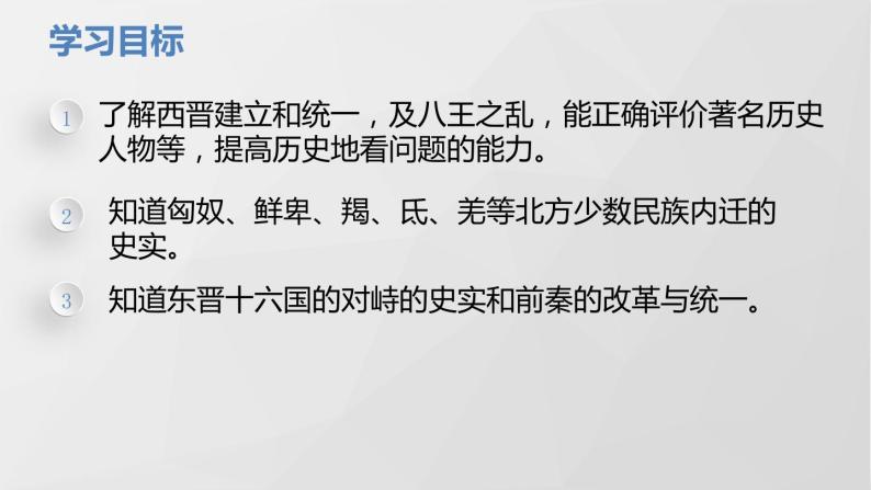 部编版七年级历史上册 第17课 西晋的短暂统一和北方各族的内迁 课件04