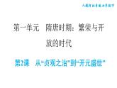 人教版七年级下册历史 第1单元 第2课　从“贞观之治”到“开元盛世” 习题课件