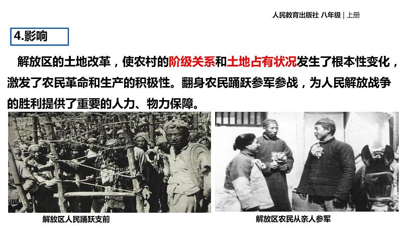 部编版八年级上册 历史 课件 24.人民解放战争的胜利1第6页