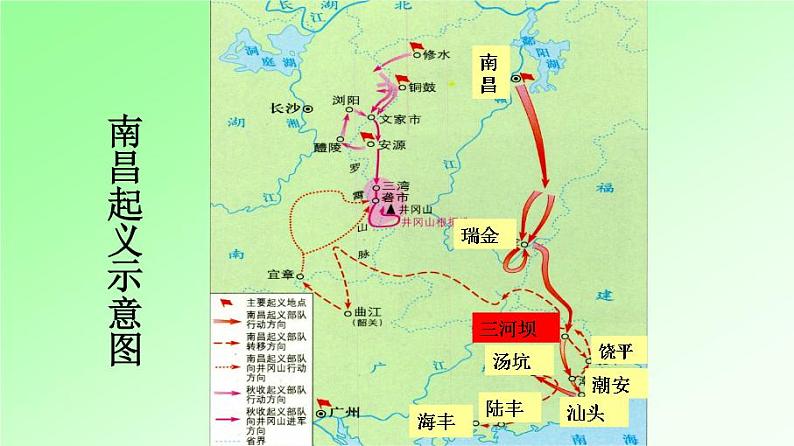 部编版八年级上册 历史 课件 16.毛泽东开辟井冈山道路4第6页