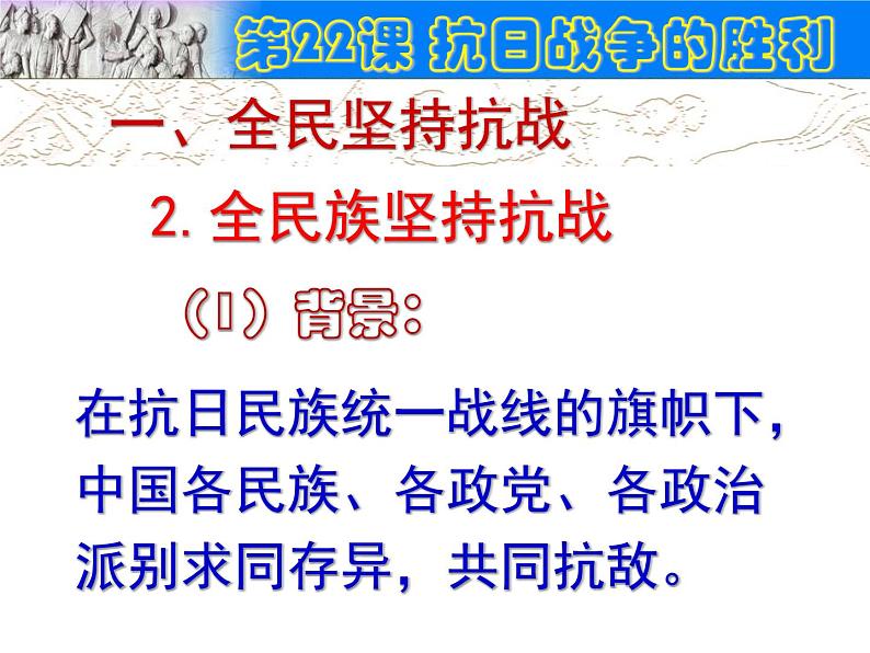 部编版八年级上册 历史 课件 22.抗日战争的胜利3第7页