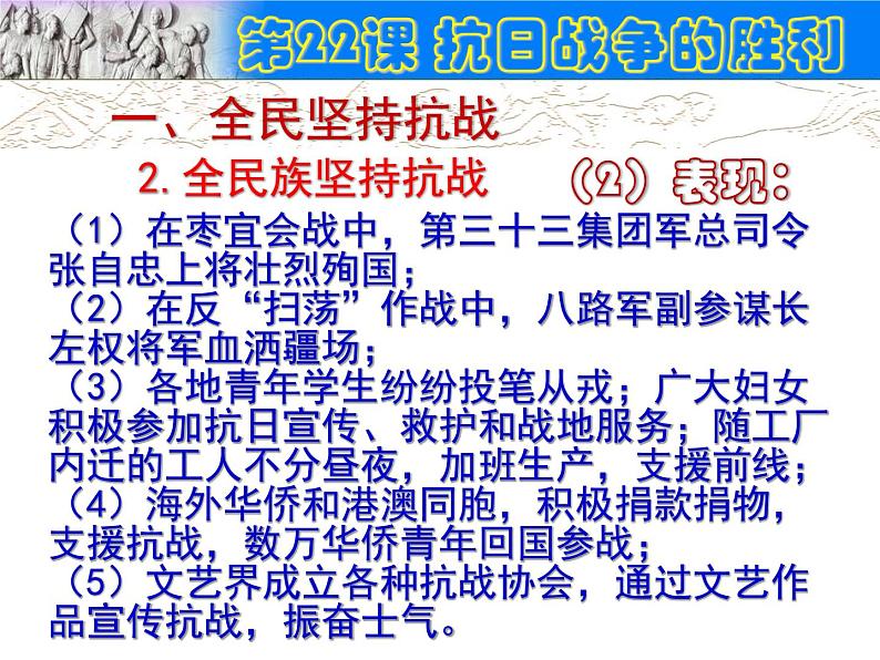 部编版八年级上册 历史 课件 22.抗日战争的胜利3第8页