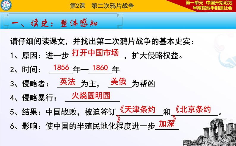 部编版八年级上册 历史 课件 2.第二次鸦片战争604