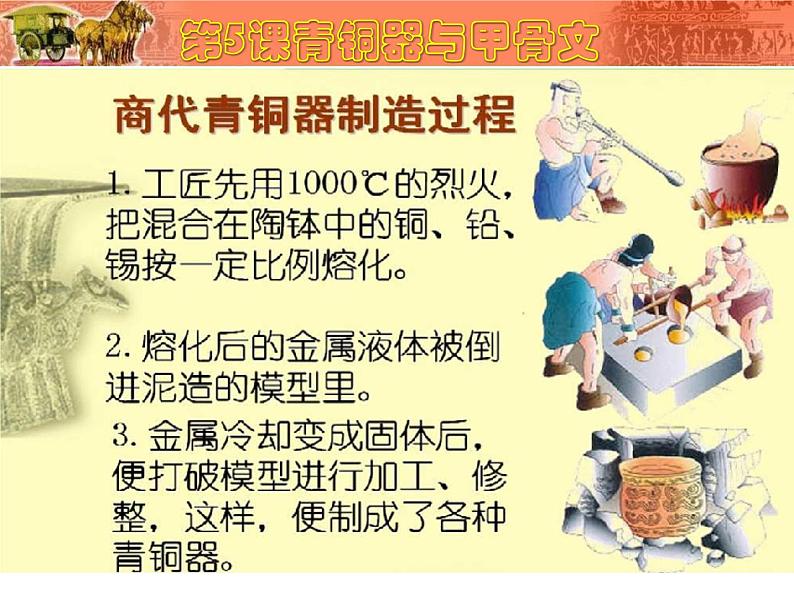 部编版七年级上册 历史 课件 5.青铜器与甲骨文607