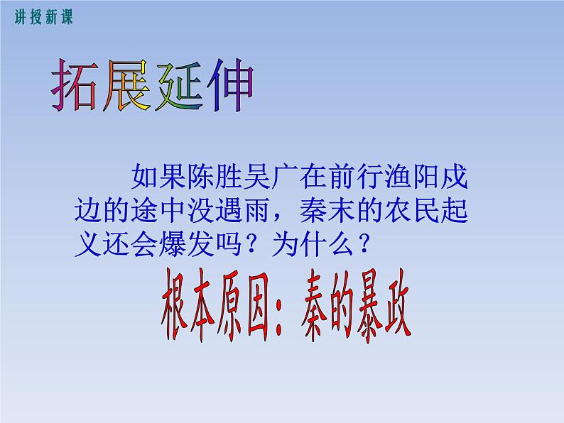 部编版七年级上册 历史 课件 10.秦末农民大起义4第4页