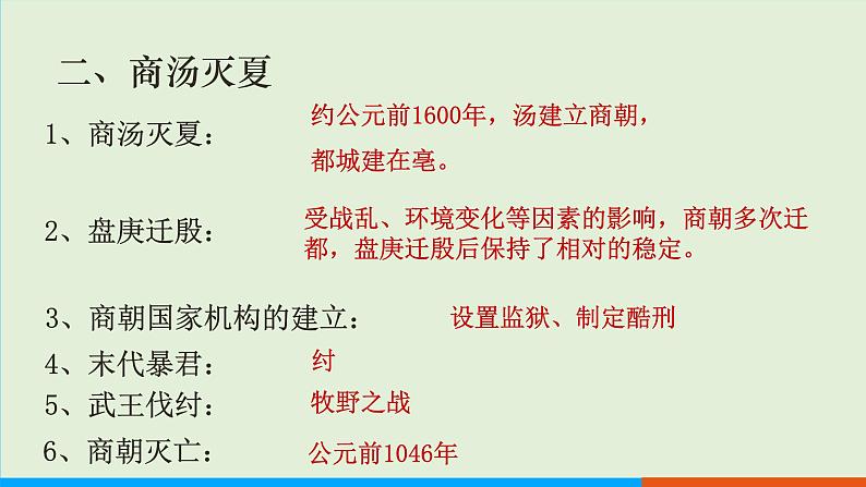 人教部编版历史七年级上册  4《夏商周的更替》课件07