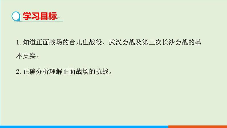 人教部编版历史八年级上册  20《正面战场的抗战》课件02