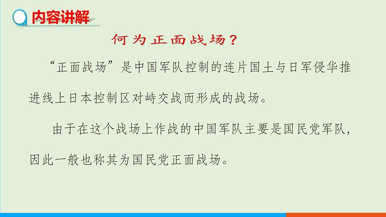 人教部编版历史八年级上册  20《正面战场的抗战》课件04