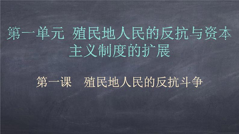 九年级下册第一课殖民地人民的反抗斗争课件PPT01