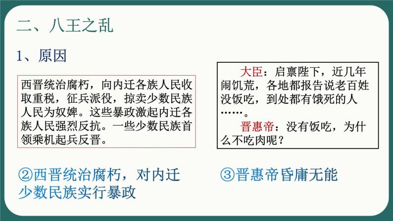 4.17西晋的短暂统一和北方各族的内迁课件   2021-2022学年部编版七年级历史上册(1)07